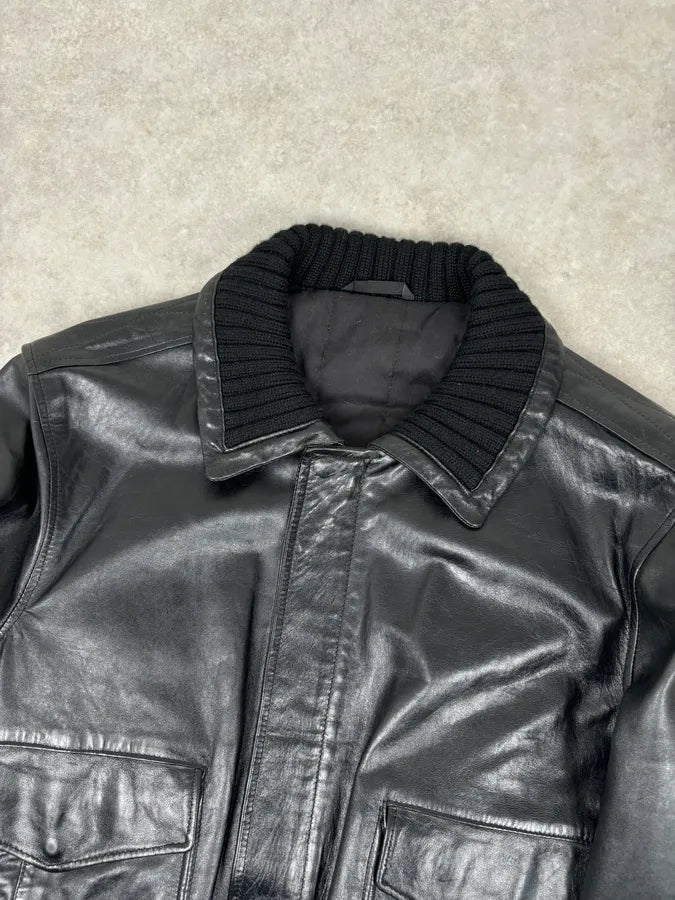 Daniele Alessandrini Black Leather Jacket  yrCnuGo 3