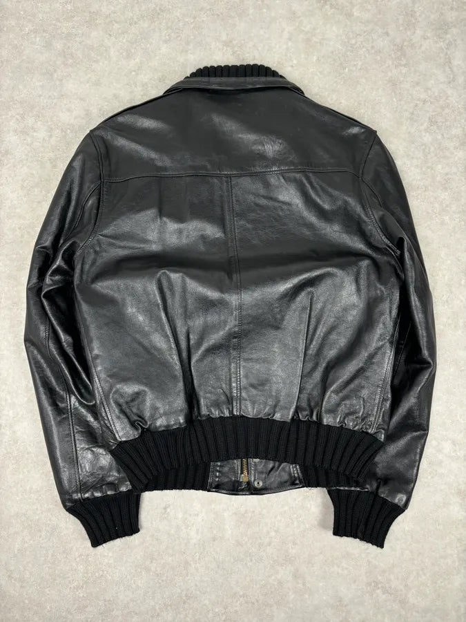 Daniele Alessandrini Black Leather Jacket  yrCnuGo 4