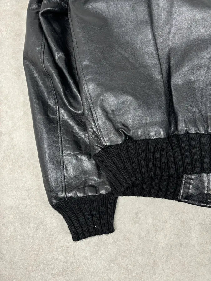 Daniele Alessandrini Black Leather Jacket  yrCnuGo 8
