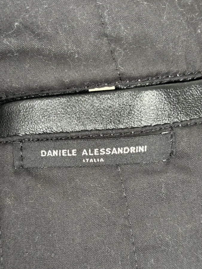 Daniele Alessandrini Black Leather Jacket  yrCnuGo 9