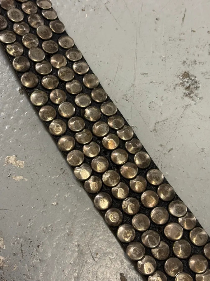 Daniele Alessandrini Black Leather Studded Belt QbhotKF 4