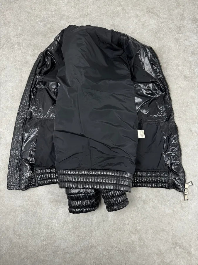 Daniele Alessandrini Black Patent Puffer British Puffer Jacket mzHfBER 6