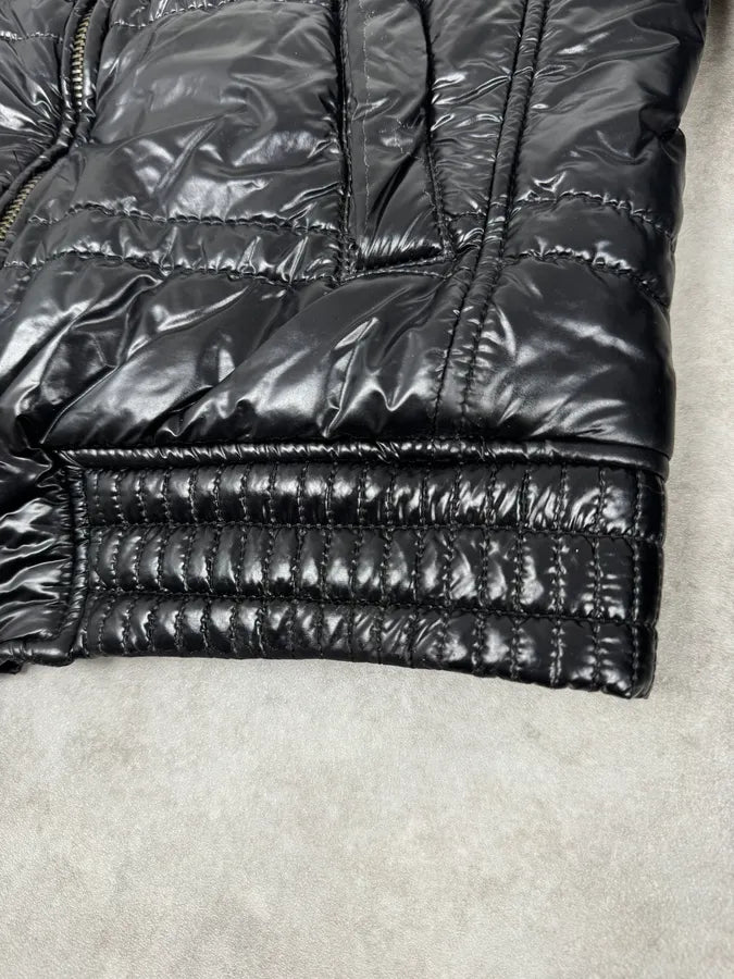 Daniele Alessandrini Black Patent Puffer British Puffer Jacket mzHfBER 8