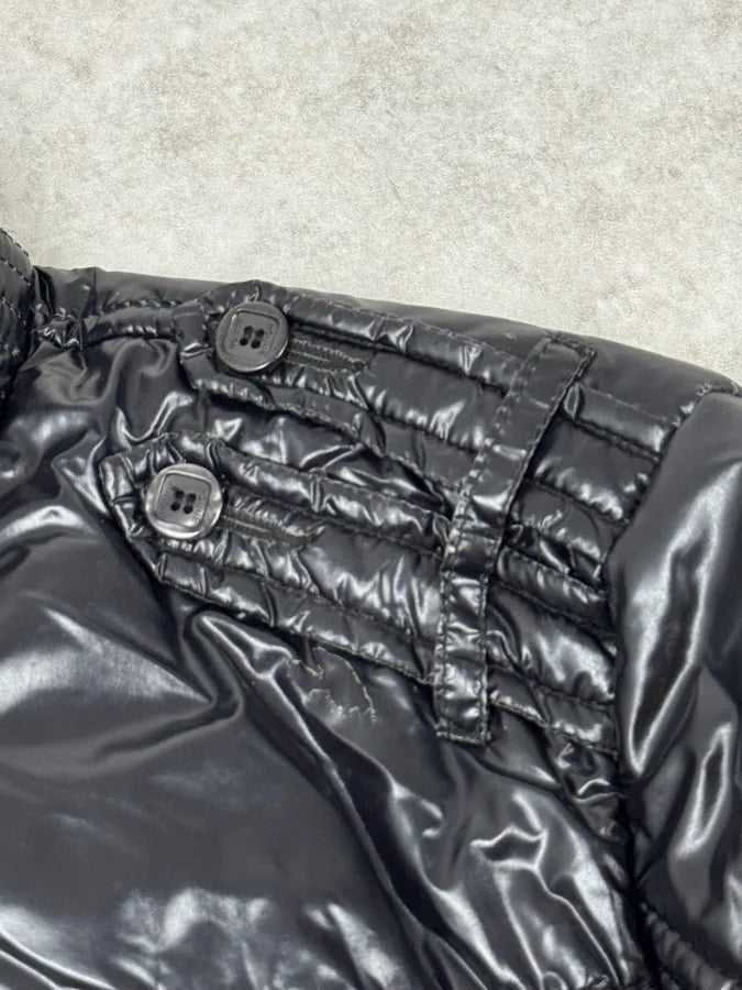 Daniele Alessandrini Black Patent Puffer British Puffer Jacket mzHfBER 7