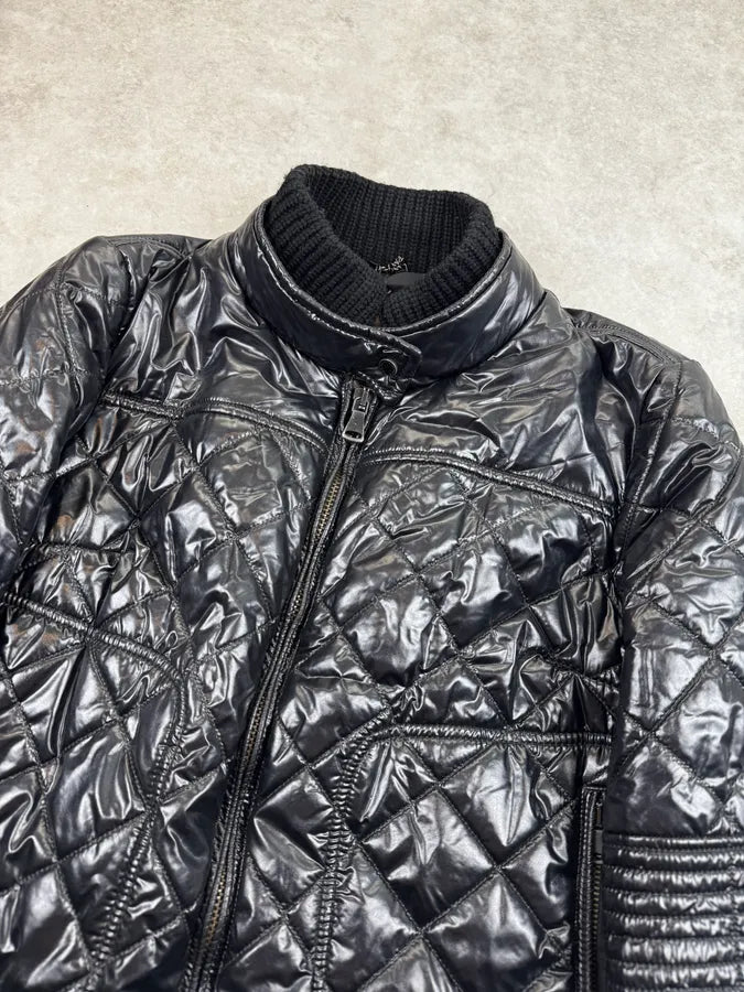 Daniele Alessandrini Black Quilted Puffer Jacket MhRngZy 4