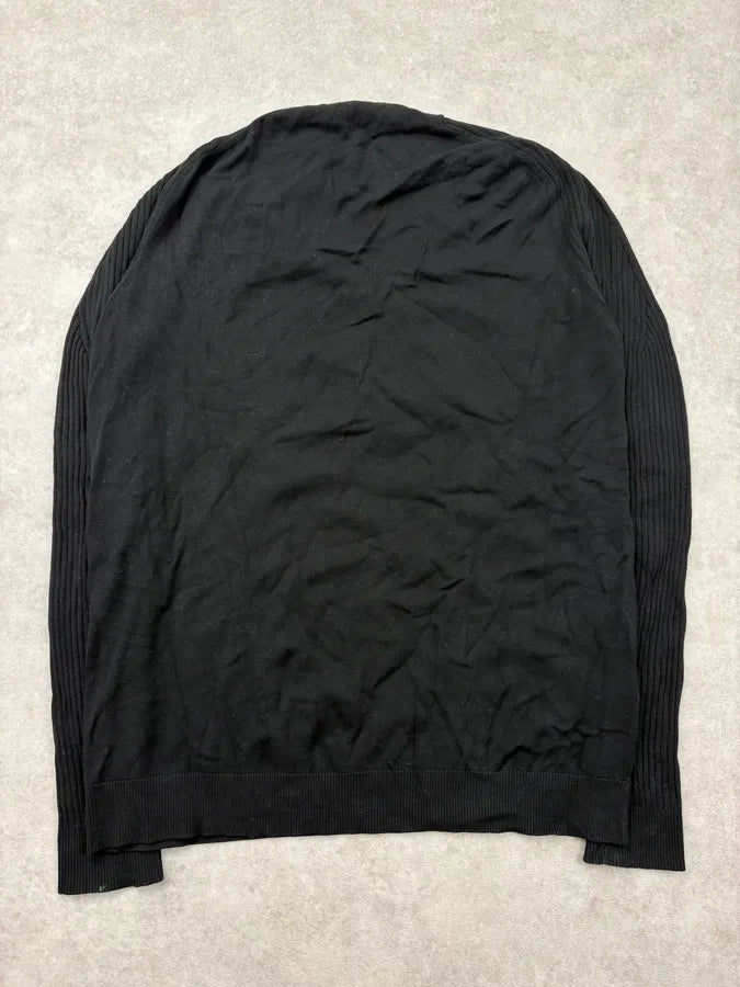 Daniele Alessandrini Black Ribbed Henley Longsleeve RslJMqj 5