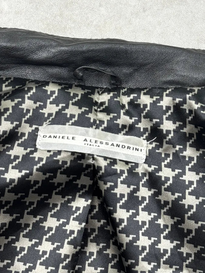 Daniele Alessandrini Black Silver Ornaments Officer Jacket HDwQEjn 11