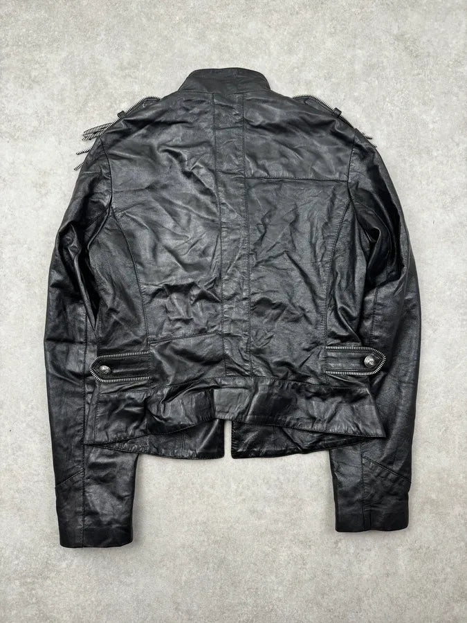 Daniele Alessandrini Black Silver Ornaments Officer Jacket HDwQEjn 1
