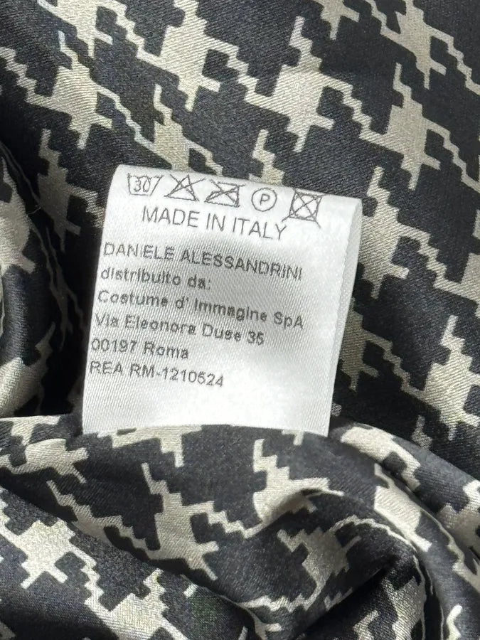 Daniele Alessandrini Black Silver Ornaments Officer Jacket HDwQEjn 13