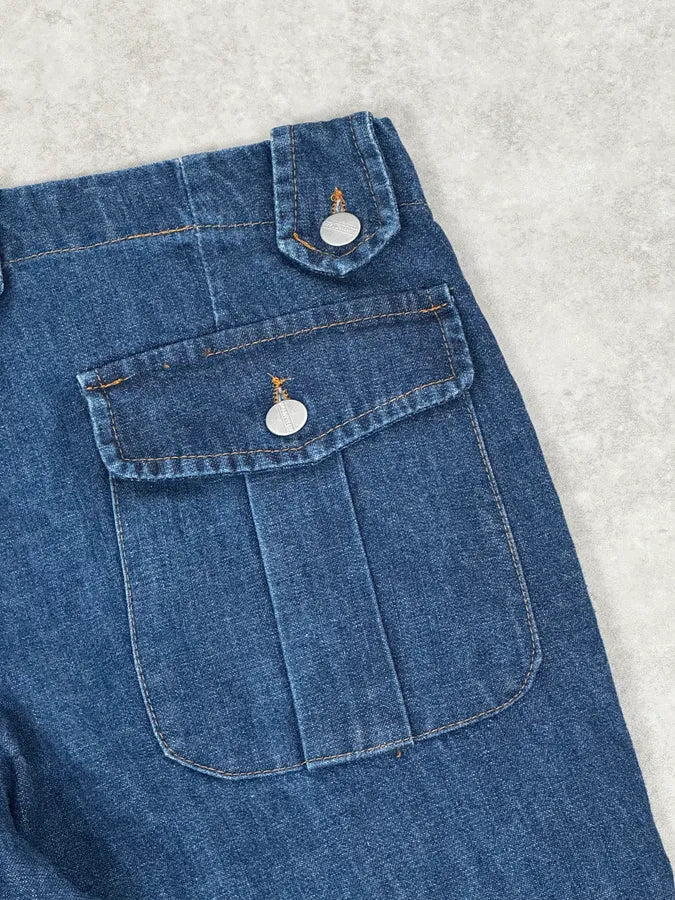 Daniele Alessandrini Blue Multi-Pocket Cargo Jeans HeBABuE 9