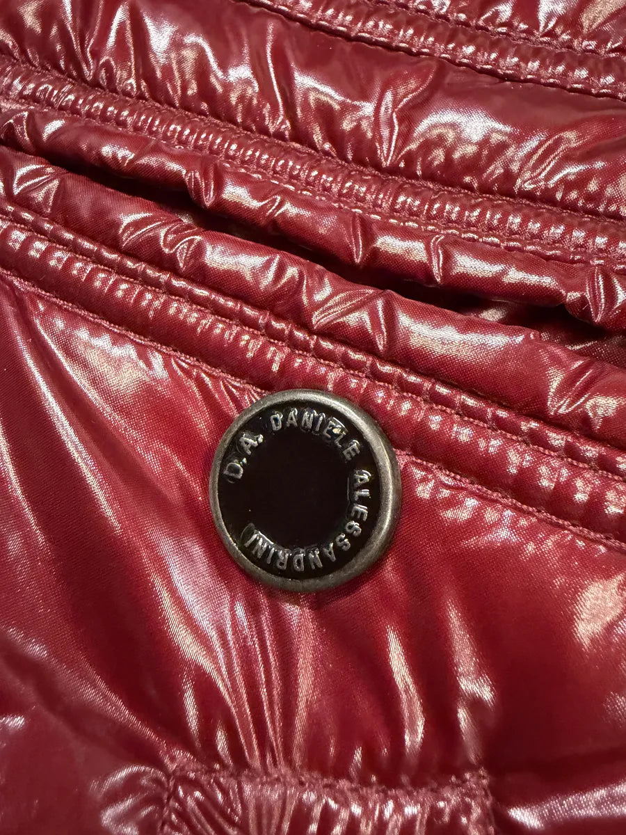 Daniele Alessandrini Bordeaux Red Patent Puffer British Puffer Jacket rwVdmvI 10