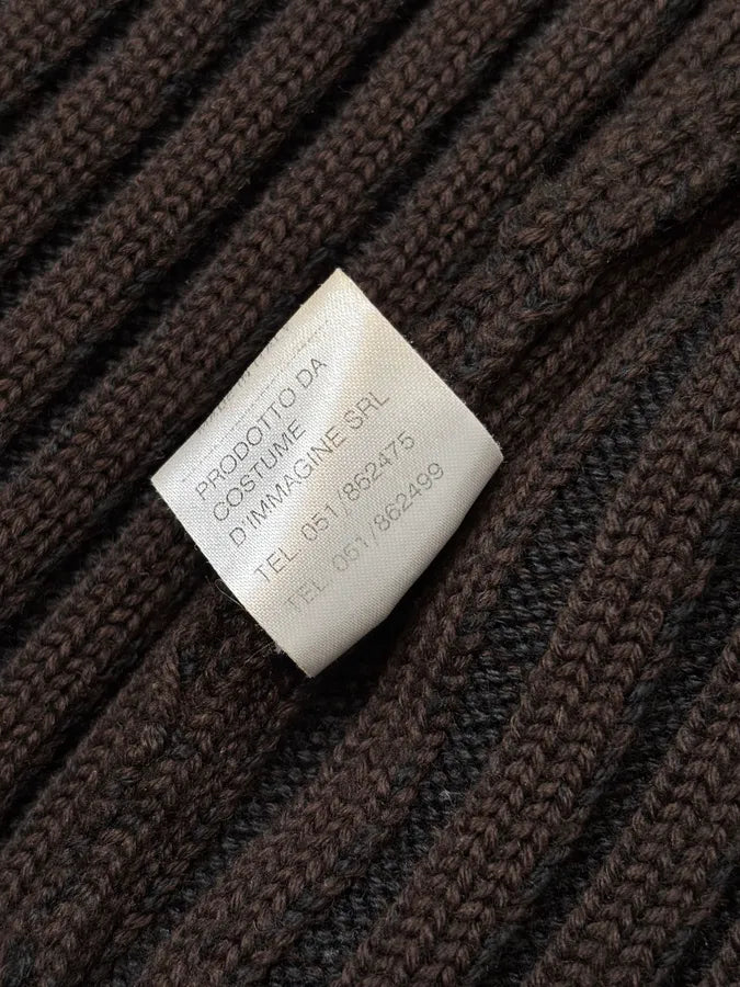 Daniele Alessandrini Brown Minimalist Zip-Up Sweater  EPwuUdS 9