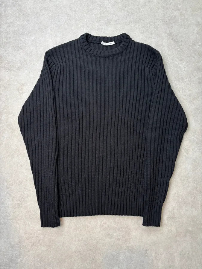 Daniele Alessandrini Black Minimalist Sweater  kYZtnPn 2