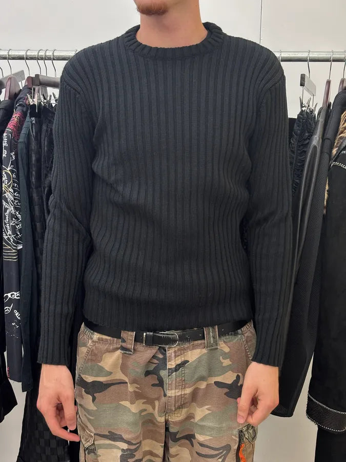 Daniele Alessandrini Black Minimalist Sweater  kYZtnPn 0
