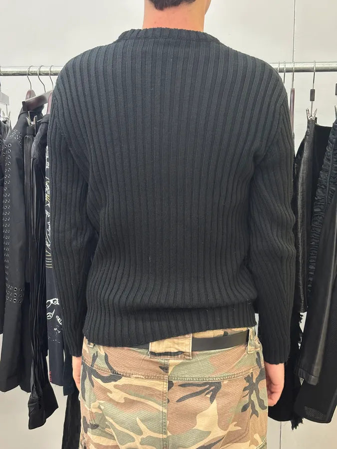 Daniele Alessandrini Black Minimalist Sweater  kYZtnPn 1