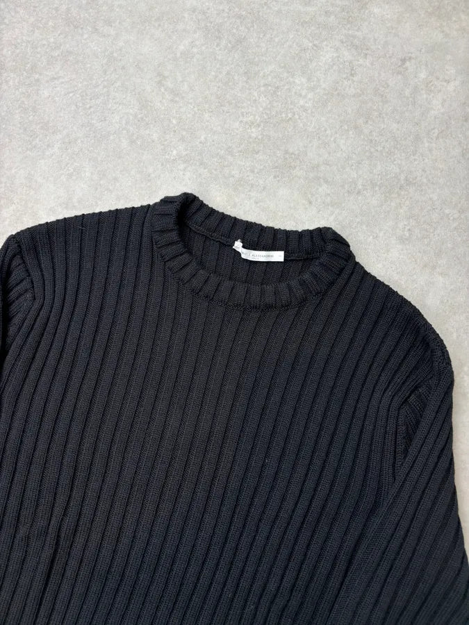 Daniele Alessandrini Black Minimalist Sweater  kYZtnPn 3