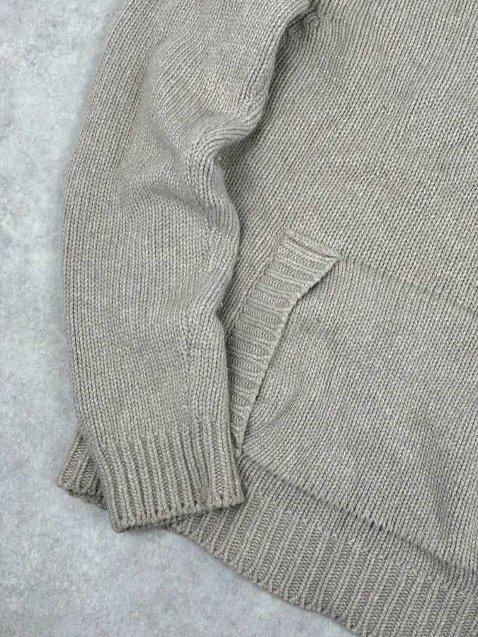 Daniele Alessandrini Camel Beige Wool Hooded Sweater RtBDFQk 6
