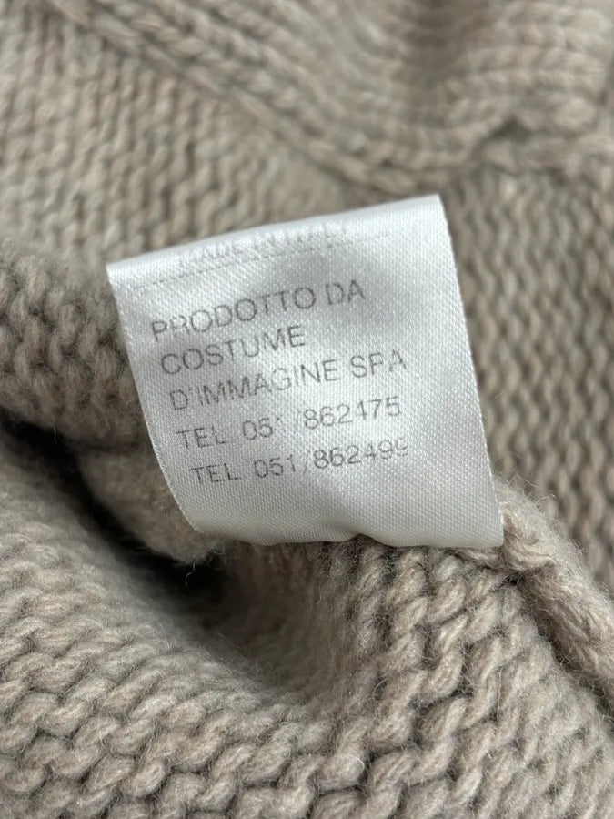 Daniele Alessandrini Camel Beige Wool Hooded Sweater RtBDFQk 8