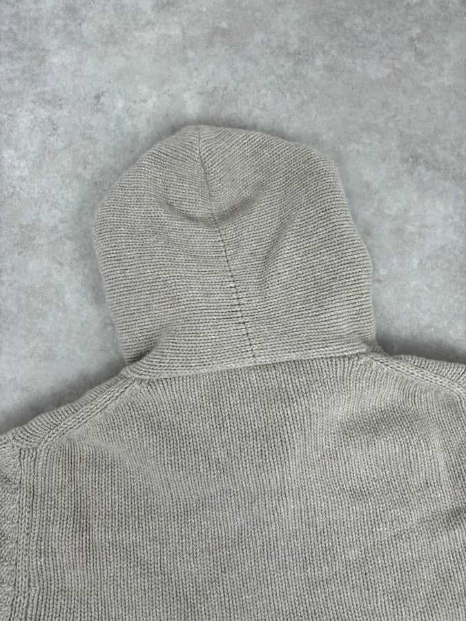 Daniele Alessandrini Camel Beige Wool Hooded Sweater RtBDFQk 5