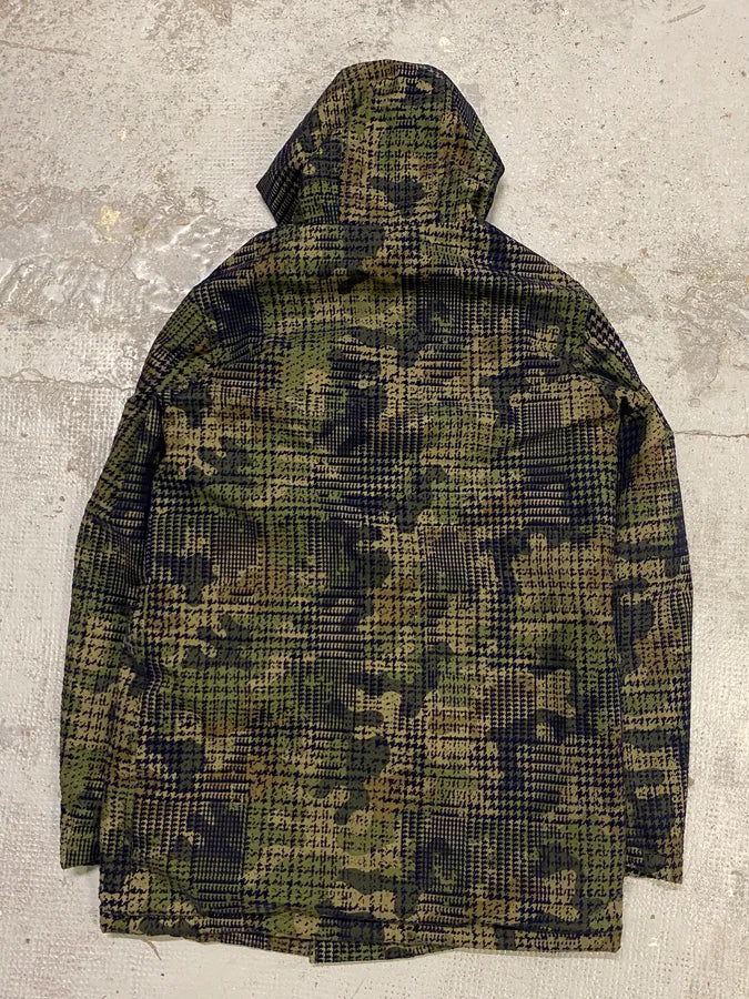 Daniele Alessandrini Camo Green Long Hooded Jacket YHDwSxc 1