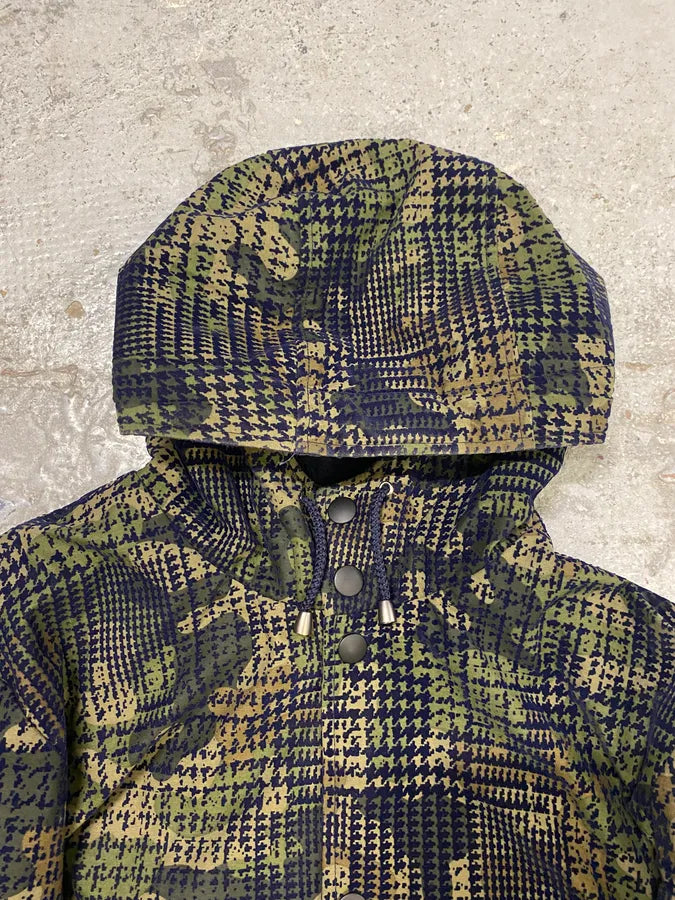 Daniele Alessandrini Camo Green Long Hooded Jacket YHDwSxc 4