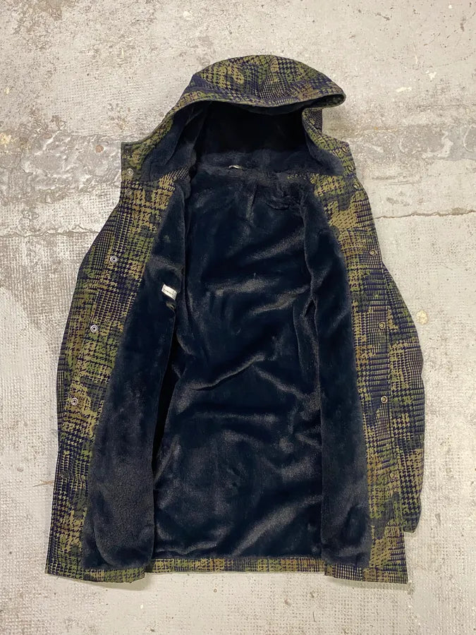 Daniele Alessandrini Camo Green Long Hooded Jacket YHDwSxc 9