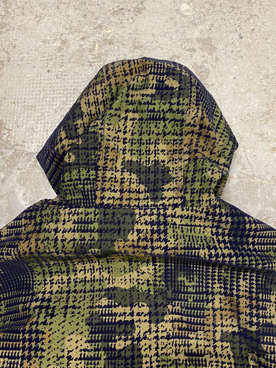 Daniele Alessandrini Camo Green Long Hooded Jacket YHDwSxc 6