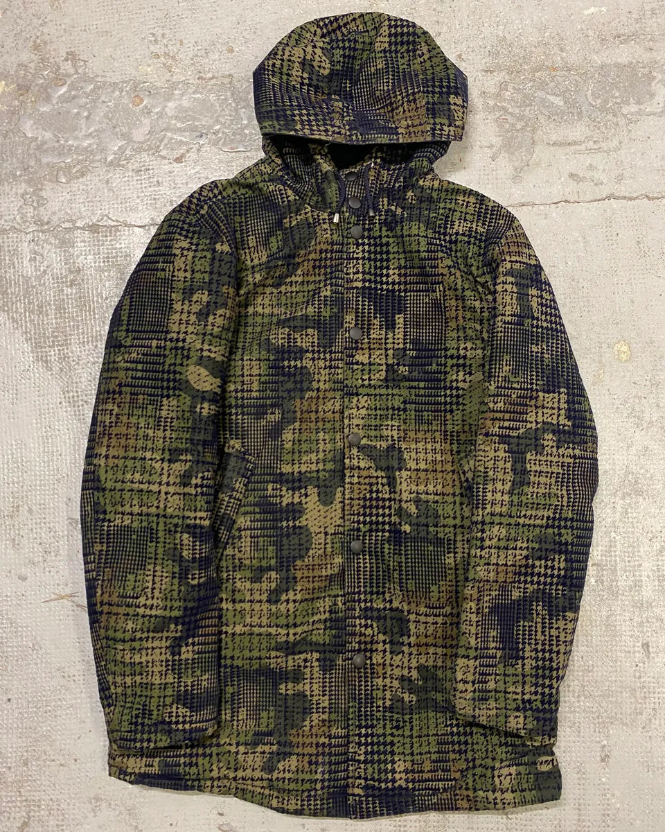 Daniele Alessandrini Camo Green Long Hooded Jacket YHDwSxc 0