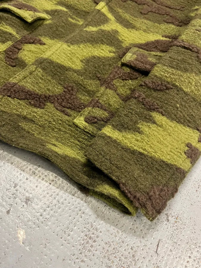 Daniele Alessandrini Camo Green Wool Detachable Hood Military Jacket YROcTen 6