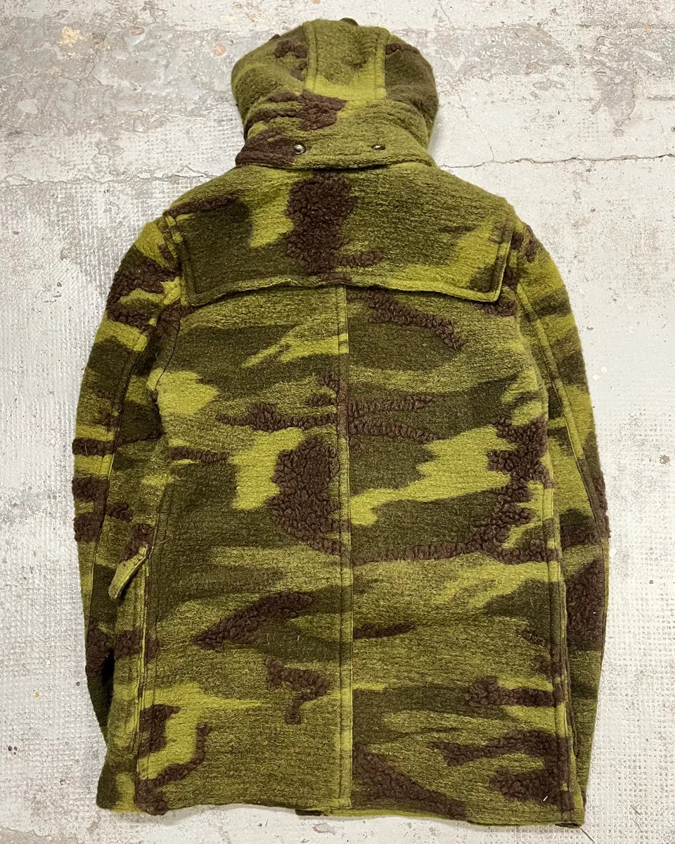 Daniele Alessandrini Camo Green Wool Detachable Hood Military Jacket YROcTen 7