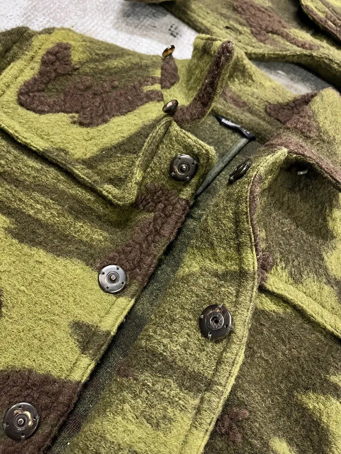 Daniele Alessandrini Camo Green Wool Detachable Hood Military Jacket YROcTen 9