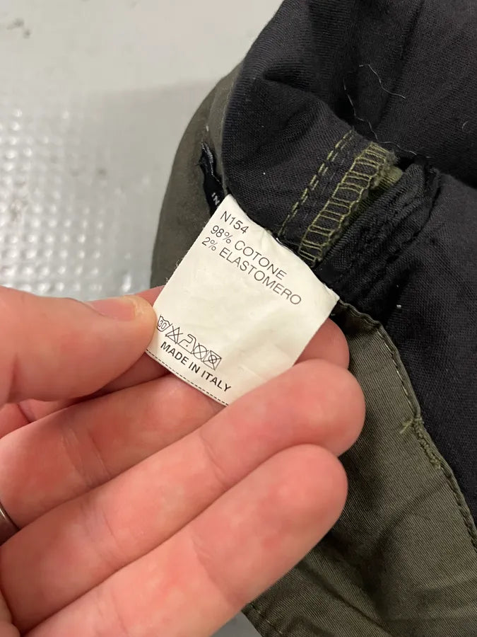Daniele Alessandrini Cross Patch Olive Pants EnuzOHZ 12