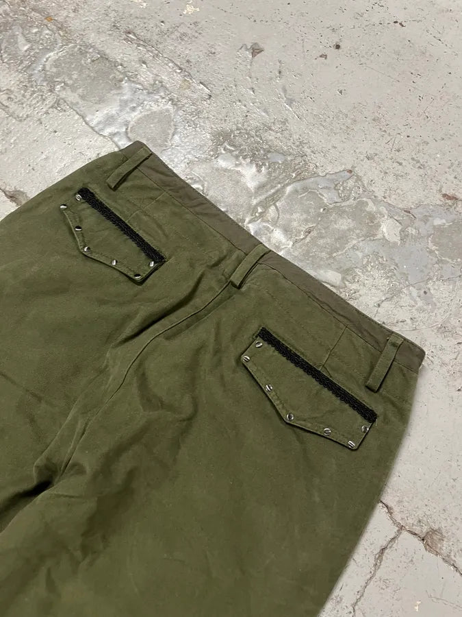 Daniele Alessandrini Cross Patch Olive Pants EnuzOHZ 9