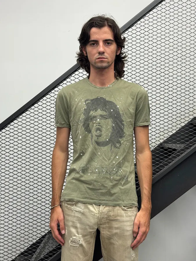 Daniele Alessandrini Khaki Graphic T-Shirt LpRrqZC 1