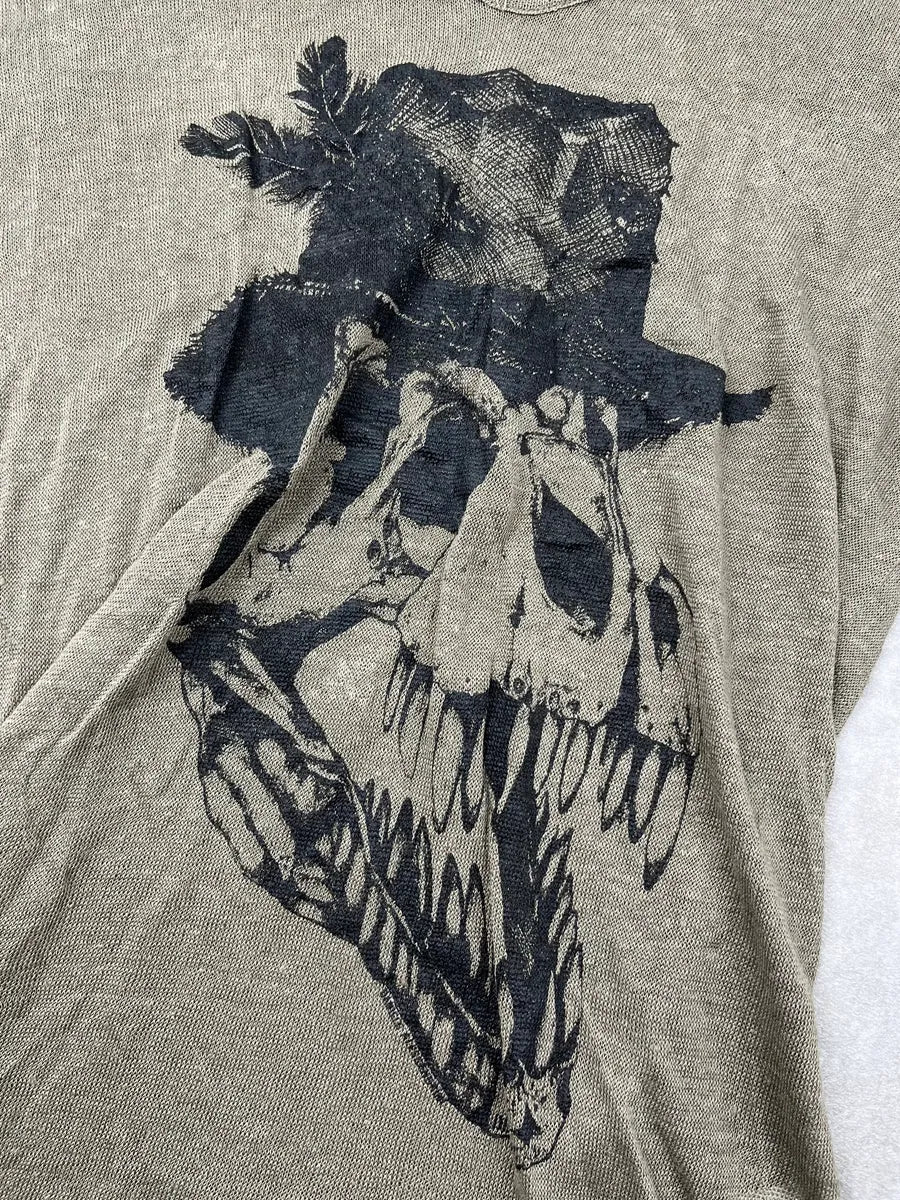 Daniele Alessandrini Khaki Dino Print T-Shirt mUDQFdE 6