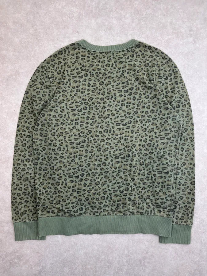 Daniele Alessandrini Green Leopard Print Sweater YljeApY 3