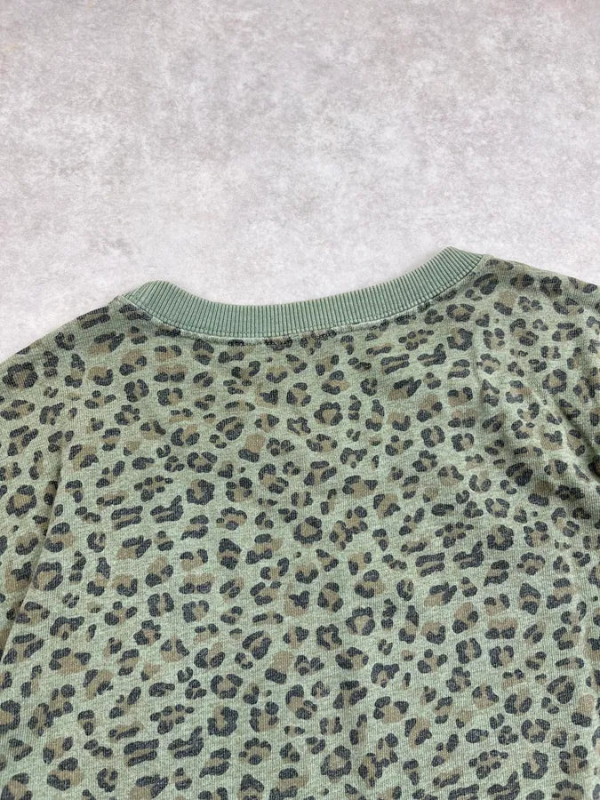 Daniele Alessandrini Green Leopard Print Sweater YljeApY 5