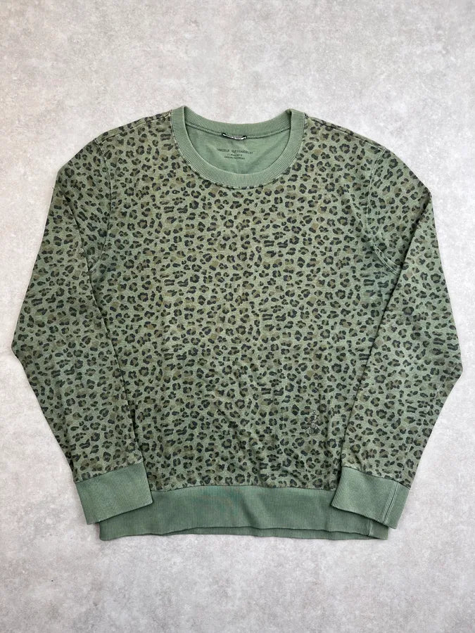Daniele Alessandrini Green Leopard Print Sweater YljeApY 0