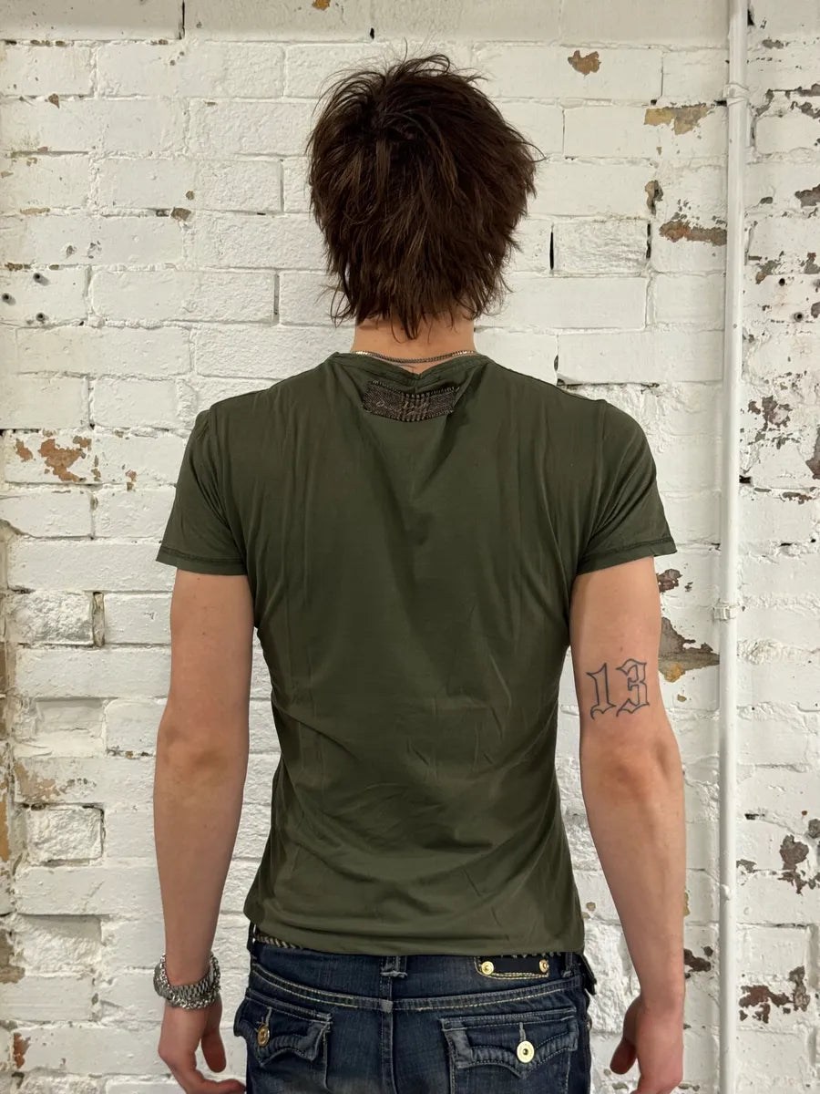Daniele Alessandrini Liquor Label Khaki T-Shirt dHibCKx 1