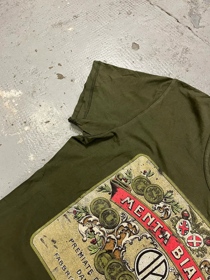 Daniele Alessandrini Liquor Label Khaki T-Shirt dHibCKx 4