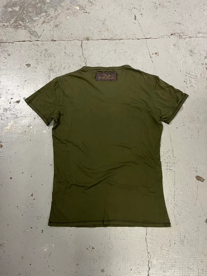 Daniele Alessandrini Liquor Label Khaki T-Shirt dHibCKx 5
