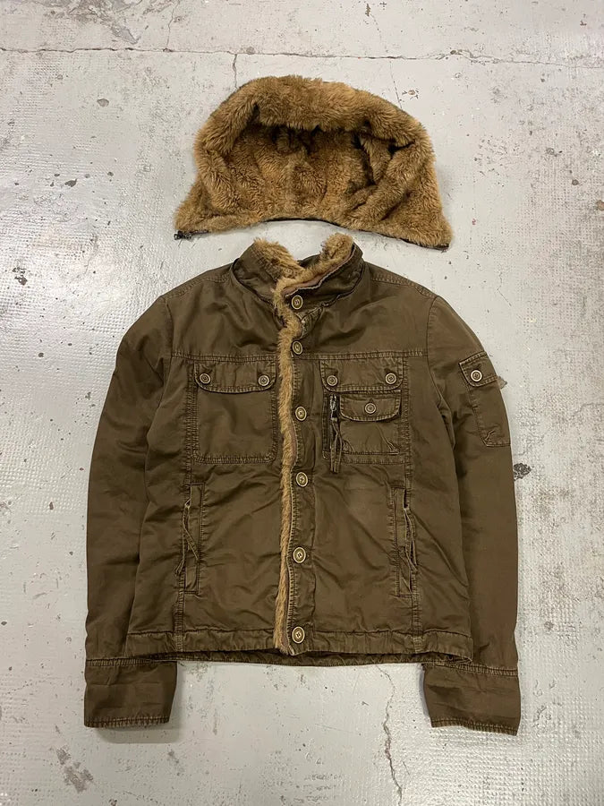 Daniele Alessandrini Military Multi-Pocket Khaki Jacket exwbKlF 0
