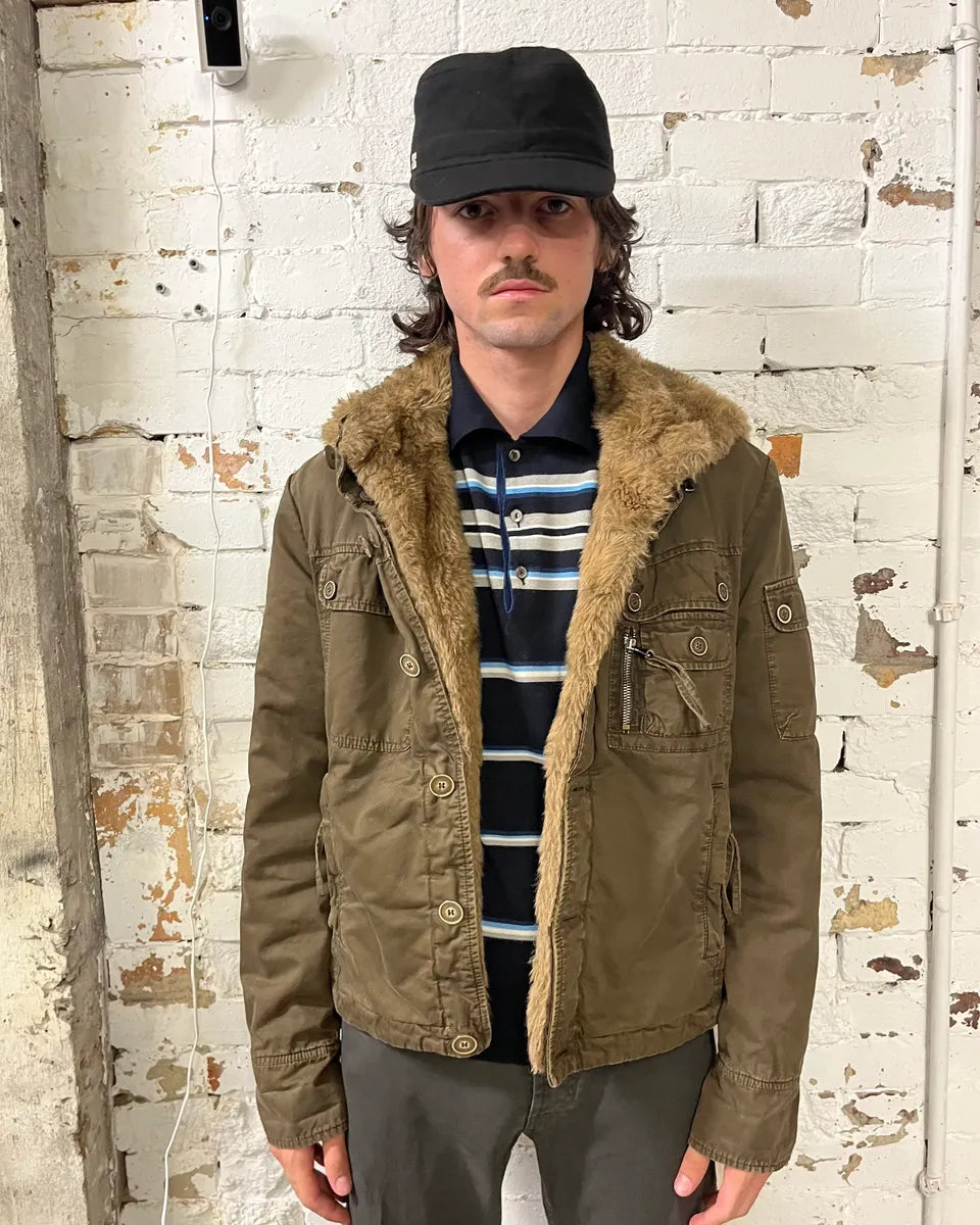 Daniele Alessandrini Military Multi-Pocket Khaki Jacket exwbKlF 1
