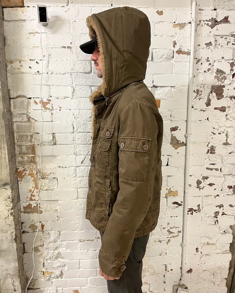 Daniele Alessandrini Military Multi-Pocket Khaki Jacket exwbKlF 2
