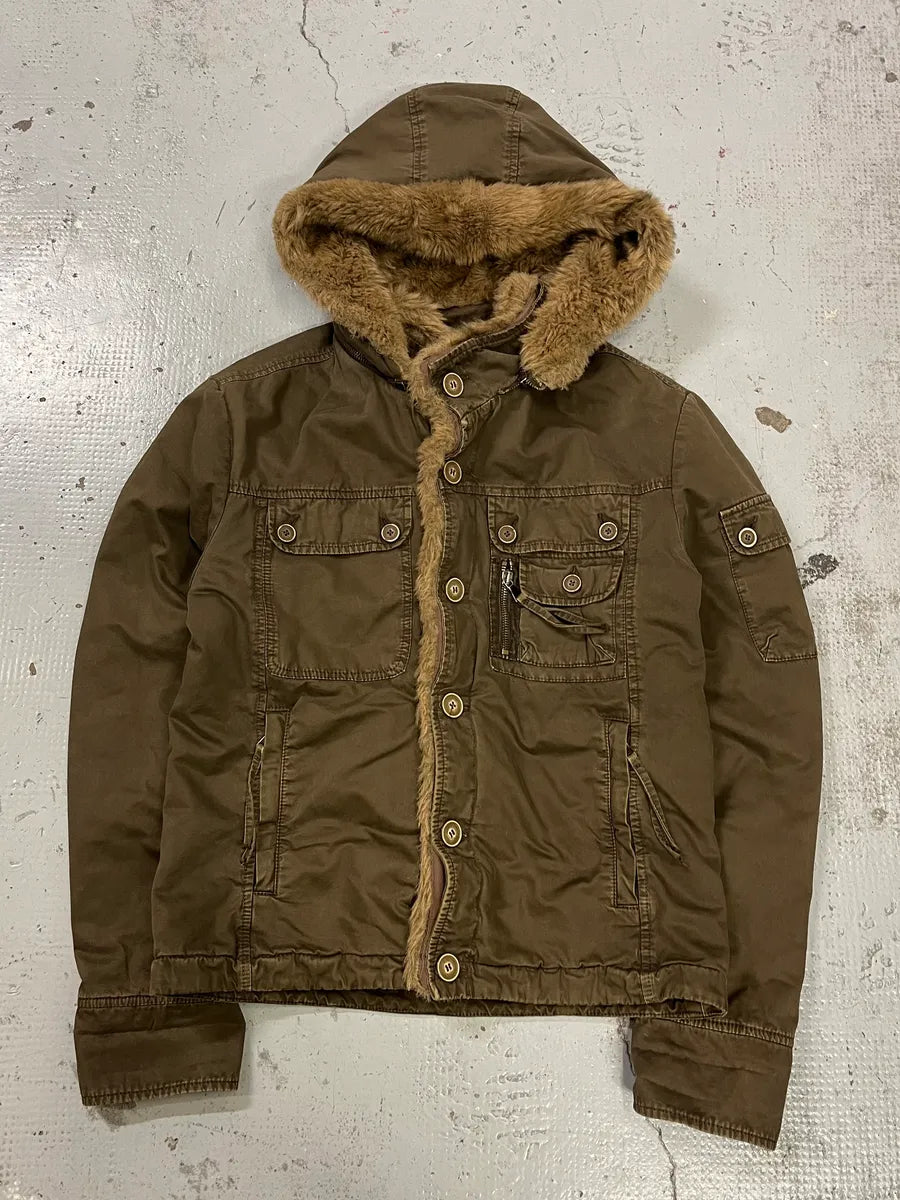 Daniele Alessandrini Military Multi-Pocket Khaki Jacket exwbKlF 4