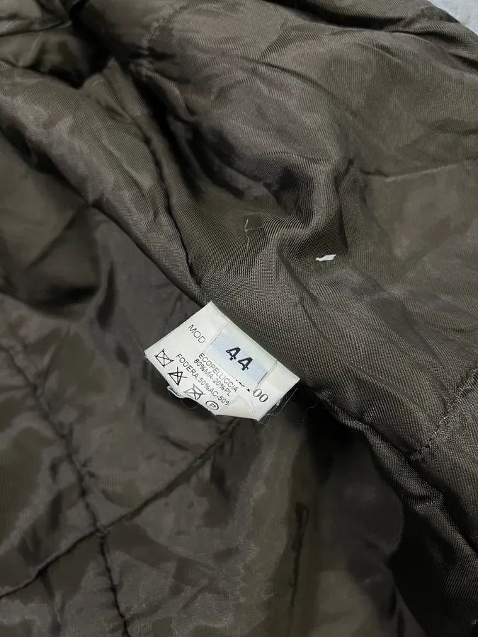 Daniele Alessandrini Multi-Pocket Khaki Hooded Jacket HCAXsPS 9