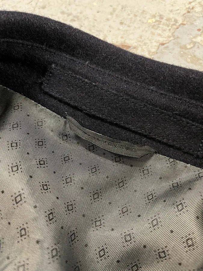 Daniele Alessandrini Navy Wool Double-Breasted Coat OnGLCOW 8