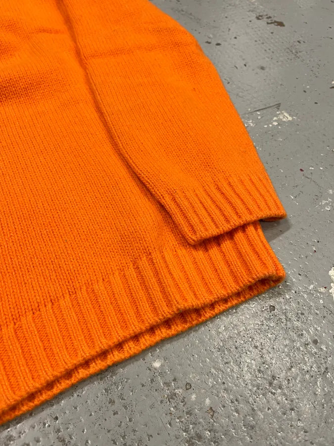 Daniele Alessandrini Orange Wool Minimalist Sweater  xkMAvGZ 5