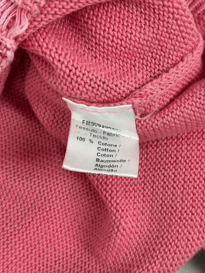 Daniele Alessandrini Pink Distressed Cardigan Sweater KePCtLt 9