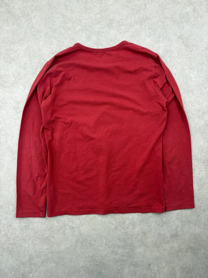 Daniele Alessandrini Red Train Graphic Perspective Longsleeve DOYnPmp 4